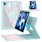 IPad 10.9 Air 5th 4th Cas de clavier de génération,Pro 11 1st/2nd/3rd/4th,360° Boîtier magnétique rotatif avec support de crayon (2022/2021/2020/2018),7 Clavier sans fil rétroéclairé couleur