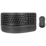 Logitech Clés d'onde MK670 Clavier optique ergonomique sans fil & Souris Combo - Graphite - Français