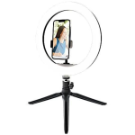 Monster MSV7-1012-MWT 10 in. Multicolor LED Ring Light with Flexible Tripod, Ideal for Videos/Streaming