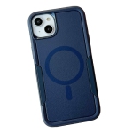 TopSave New Style MAGSAFE Matt Polish PC+TPU 2 in 1 Slim Lightweight Shockproof, Rugged, Protective Armor Case For iPhone 15 Pro (6.1"), Navy Blue