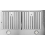 Vesta Vancouver 900CFM 36'' Wide Stainless Steel Insert Range Hood With A Flat Bottom, Single Powerful Motor, LED Lights, 4 Speeds Mechanical Buttons Control, 6'' Top Round Vent