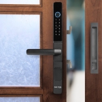 DALTON SMART LOCKS Verrouillage intelligent sans rupture conçu pour les portes coulissantes en verre 10-12mm Clavier d'empreintes digitales Bluetooth noir