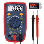 Multimeter 2000 Counts Digital Multimeter with DC AC Voltmeter and Ohm Volt Amp Tester ; Measures Voltage, Current, Resistance; Tests Live Wire, Continuity