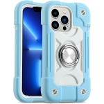 Compatible with iPhone 13 Pro Max Case 6.7 Inch with Ring Stand, Heavy-Duty Military Grade Shockproof Phone