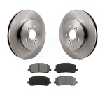 Front Brake Rotors & Semi-Metallic Pad Kit For 2006-2007 Toyota