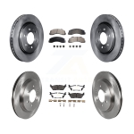 Front Rear Brake Rotors Semi-Metallic Pad Kit For Ford F-150 Expedition Lincoln Navigator K8F-102710