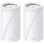 TP-Link BE22000 12-Stream Tri-Band Wi-Fi en mailles de maison entière 7 Système - paquet de 2