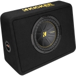 Kicker 50TCWC102 CompC 10-inch (25cm) Sub in Thin Profile Enclosure, 2-Ohm, RoHS Compliant