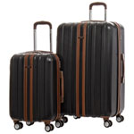 Samsonite Spectacular 2-Piece Hard Side Expandable Luggage Set - Black/Brown