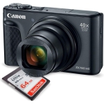 Canon PowerShot SX740 HS Digital Camera (Black) 32GB Bundle