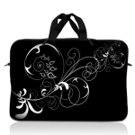 Couleur: Vigne Black et White Swirl Floral