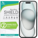(2-Pack Screen Protector Compatible with Apple iPhone 15 Pro Max (6.7" in.) Screen Protector Case Friendly