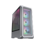 Cougar ARCHON 2 Mesh RGB Mid Tower ATX Computer Case, Tempered Glass Side Panel, Front Mesh, 3x 120mm ARGB Fans Pre-Installed, White