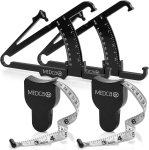 Body Tape Measure and Skinfold Caliper for Body Set - (Pack of 4) - Skin Fold Body Fat Analyzer and Bmi Measurement Tool by Medca