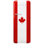 Smeg 24" 9.9 Cu. Ft. Top Freezer Refrigerator with LED Lighting (FAB28URDCA3) - Canada Flag - Only at Best Buy