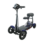 MS-3000 Foldable Mobility Scooter | Lightweight & Easy-Store, High-Performance Eco-Friendly, Up to 40 km Range | Adjustable Comfort Seat | Robust Aluminum Frame | Blue