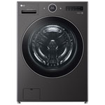 LG 5.7 Cu. Ft. Ventless All in One Heat Pump Front Load Electric WashDry Combo - Energy Star (WM6998HBA) - Black Steel