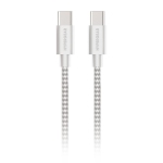 HyperGear Câble de charge et de synchronisation tressé USB-C à USB-C de 10 pi (300 cm) - Blanc