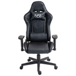 Naz Gladius Ergonomic High-Back Faux Leather Gaming Chair - Black