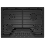 Whirlpool 30" 4-Burner Gas Cooktop (WCGK5030PB) - Black