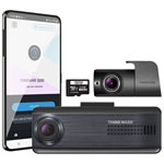 Thinkware Q200 1440p Dash Cam with Wi-Fi, GPS, & Rear Camera