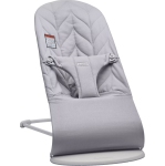 BabyBjorn Bouncer Bliss in Woven Fabric - Petal Quilt, Light Grey on Light Gray Frame