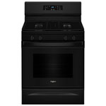 Whirlpool 3 Series 30" 5.3 Cu. Ft. Self-Clean Freestanding Gas Range (WFGS3530RB) - Black
