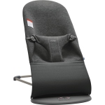 BabyBjorn Bouncer Bliss - 3D Jersey, Charcoal on Dark Grey Frame