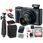 Canon PowerShot SX740 HS Camera (Black) w SanDisk 32gb SD card + Camera Case + 12 Tripod
