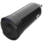 Scosche PowerVolt 40W Double USB-C Chargeur de voiture - noir