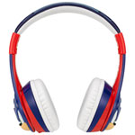 KIDdesigns Sonic Over-Ear Bluetooth Kids Headphones with Microphone - Blue/Red/White
