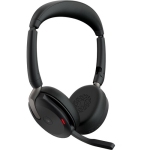 Jabra Evolve2 65 Flex On-Ear Wireless Bluetooth Headset with Noise Cancelling Microphone - Black - (26699-999-999-01)