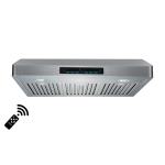 ROXON 860 CFM TOUCH/ TOUCHLESS HANDWAVE FEATURE STAINLESS STEEL 30 Inches Range Hood Sous Cabinet Kitchen Échappement de cuisine Style RXN-U22BS-30