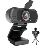 HD 1080P Webcam with Microphone, USB Desktop Laptop Camera with 110 Degree Widescreen,Webcam with Tripod, Stream Webcam for Calling, Conferencing, Gaming,