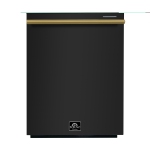 FORNO Pozzo 24" Lave-vaisselle en acier inoxydable à commande frontale - noir
