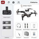 ISPEKTRUM FlyBot iS2S Max Drone with Camera 4K Drones for adults 360 Obstacle Avoidance FPV RC Drone Under 250g with Gesture Control GPS Auto Return 2 Batteries