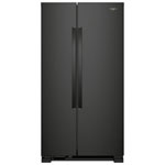Open Box - Whirlpool 36" 24.9 Cu. Ft. Side-by-Side Refrigerator with LED Lighting - Black - Perfect Condition