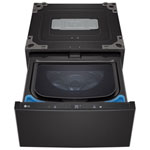 Open Box - LG Sidekick 27" 1.0 Cu. Ft. Laundry Pedestal Washer (WD300CB) - Black Steel - Scratch & Dent