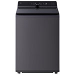 LG 6.1 Cu. Ft. (IEC) laveuse l'agitateur avec charge supérieure ThinQ, TurboWash 3D, et lave-linge turbo/vitesse - Étoile énergétique (WT8405CB) - noir