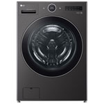 Open Box - LG 5.7 Cu. Ft. High Efficiency Electric Washer & Dryer Combo - Black Steel - Perfect Condition