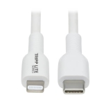 Tripp Lite 1 m (3.3 Ft) USB-C vers le câble de foudre - Blanc (M102-01M-WH)
