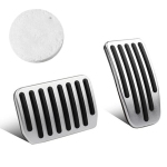 Upgrade Performance Pedal Covers Set for 2022 2023 Tesla Model 3/Y, BetterJonny Brake Accelerator Non-Slip Car Accessories, Aluminum Alloy Footrest Pedals Cover Car Pedal Pads