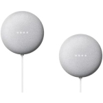 Google Nest Mini (2nd Gen) Smart Speaker with Google Assistant (2-Pack), Chalk