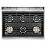 Electrolux 36" 6-Burner Gas Cooktop (ECCG3672AS) - Stainless Steel