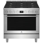 Electrolux 36" 4.4 Cu. Ft. Slide-In True Convection Dual-Fuel Range (ECFD3668AS) - Stainless