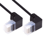 Ultra Thin Slim Cat6 Ethernet Cable RJ45 Down Angled 25cm UTP Network Cable Patch Cord 90 Degree Cat6a LAN