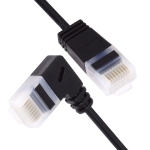 Ultra Thin Slim Cat6 Ethernet Cable RJ45 Left Angled UTP Network Cable Patch Cord 90 Degree Cat6a LAN for Laptop