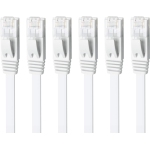 Ethernet Cable Cat6 Snagless, Patch 5 Feet - Snagless RJ45 Computer LAN Network Cord, Compatible with 24 48