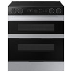Samsung 30" 6.3 Cu. Ft. Double Oven 5-Element Slide-In Electric Air Fry Range (NSE6DG8550SRAC) - Stainless Steel