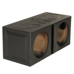 Q Puissance QBOMB10V Double 10 Sous-boîte de sous-woofer à port ventilé de pouce avec vaporisateur de lit